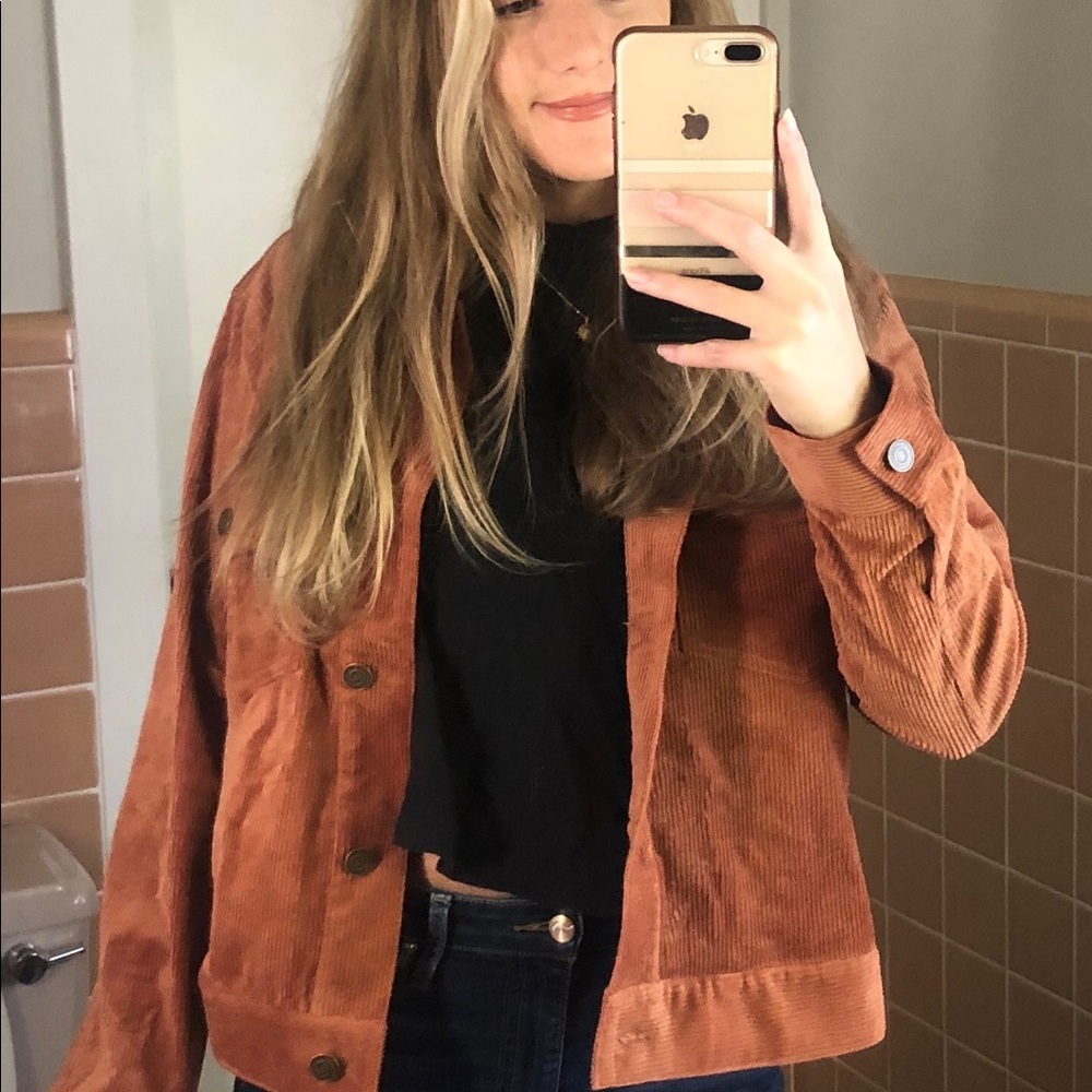 Bohme Corduroy Jacket in Rust NWOT small